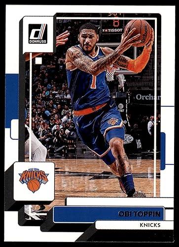 2022 Donruss # 12 Obi Toppin New York Knicks (Basketball Card) NMMT Knicks