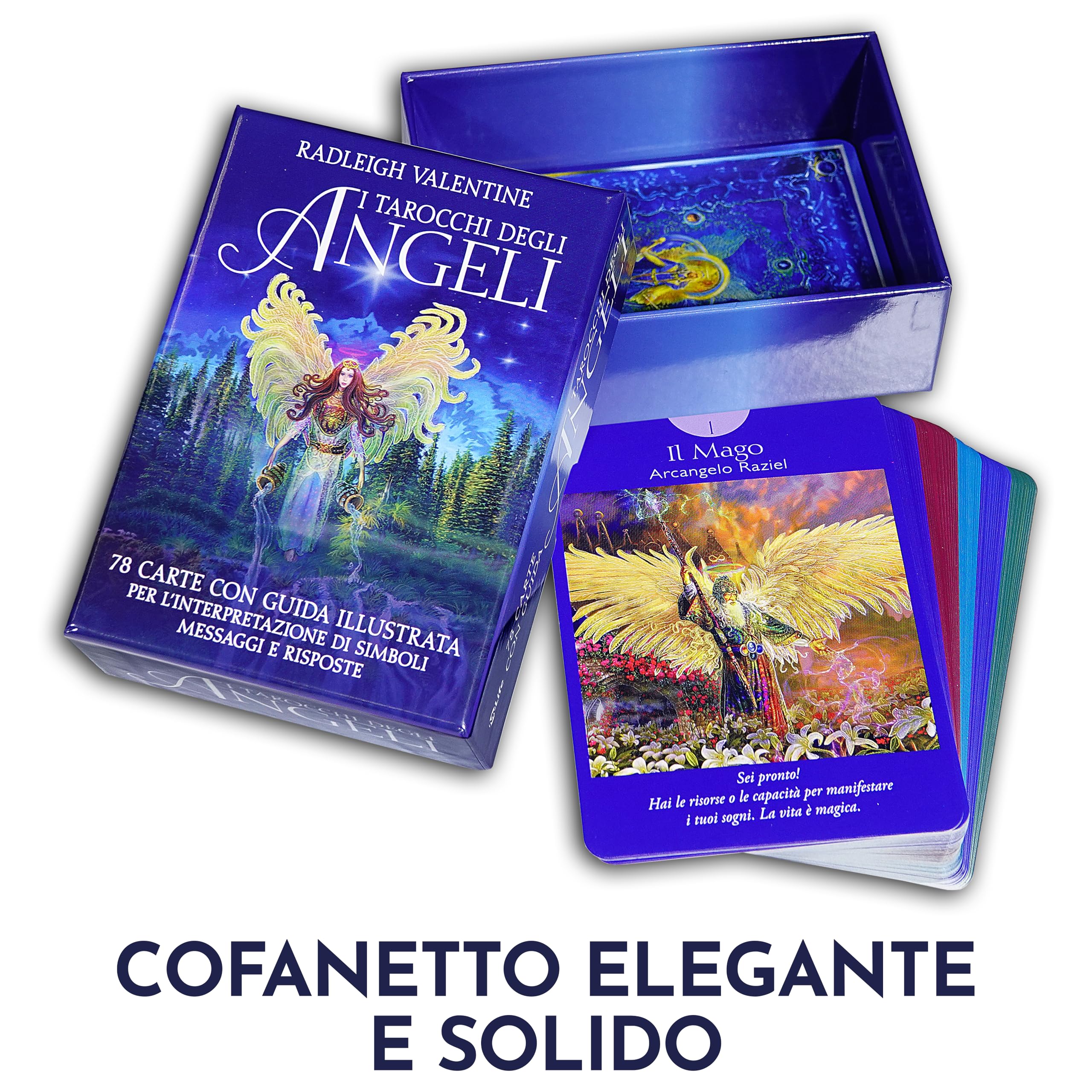 I tarocchi degli angeli. 78 carte con guida illustrata per l'interpretazione di simboli, messaggi e risposte. Nuova ediz.