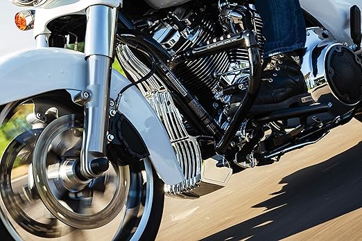 Road Kings and Street Glides Kuryakyn 6417 Chrome Precision Cover for Harley Stock Oil Cooler on 2017-2018 Electra