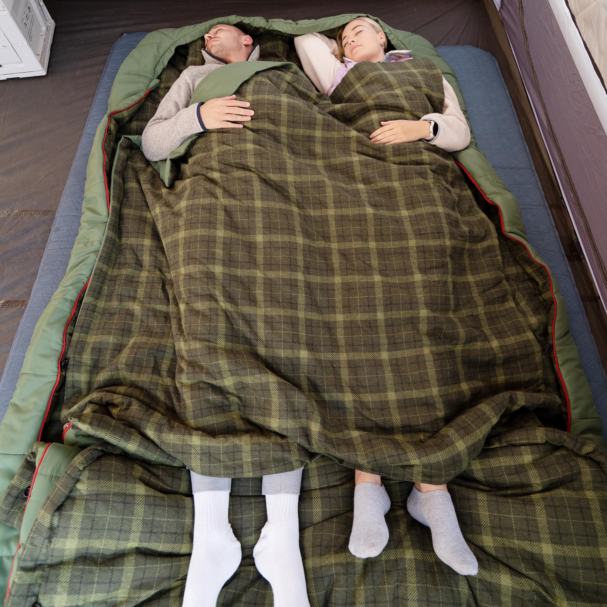 Naturehike Sac de Couchage Double 0 Degrés en Flanelle pour 2 Personnes