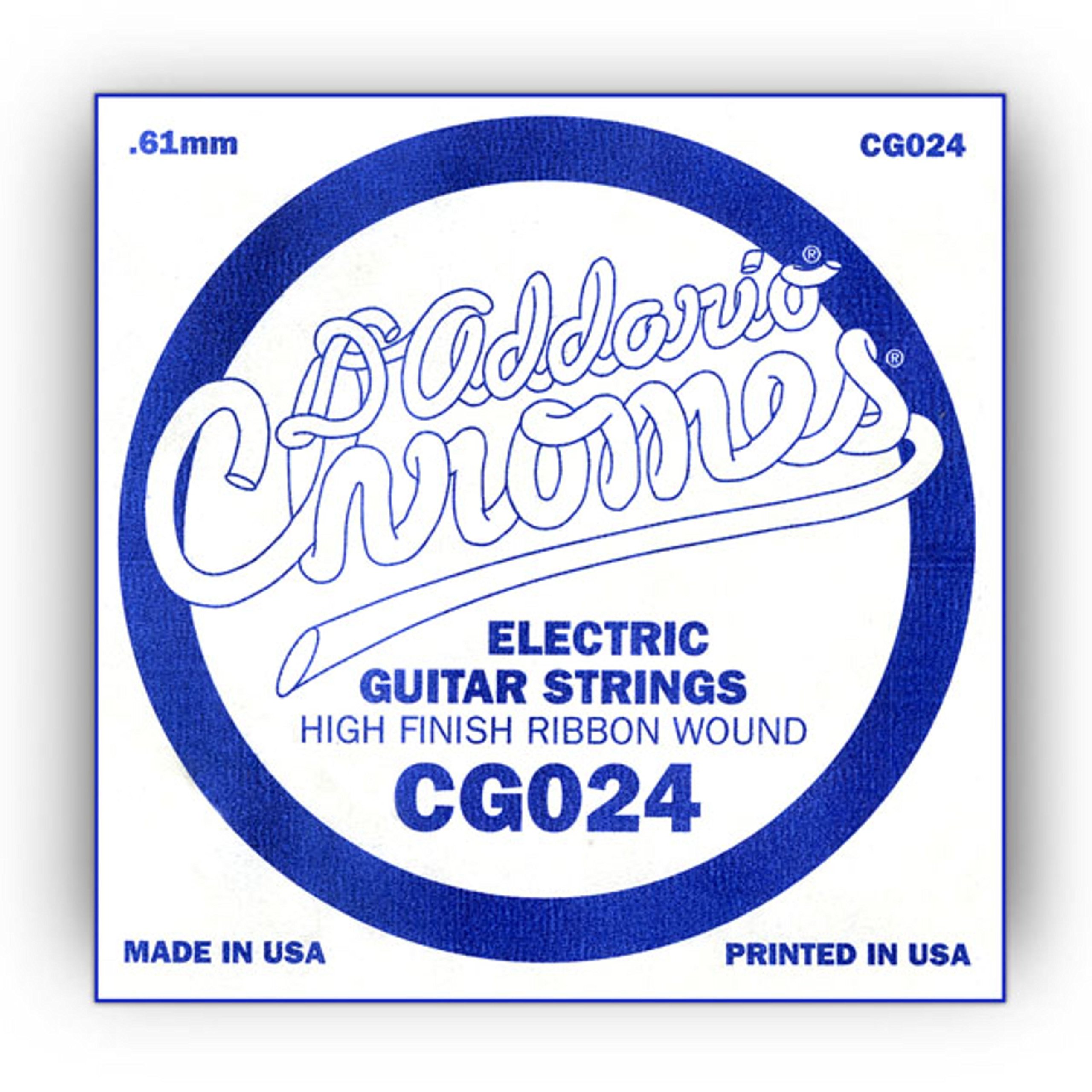 D'Addario .024 Flat Wound Single String for Electric Guitar