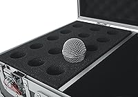 Vista 7 de Gator Cases G-TOUR Series - Carcasa con gotas de espuma para (15) micrófonos con cable y almacenamiento de accesorios (G-TOUR M15)