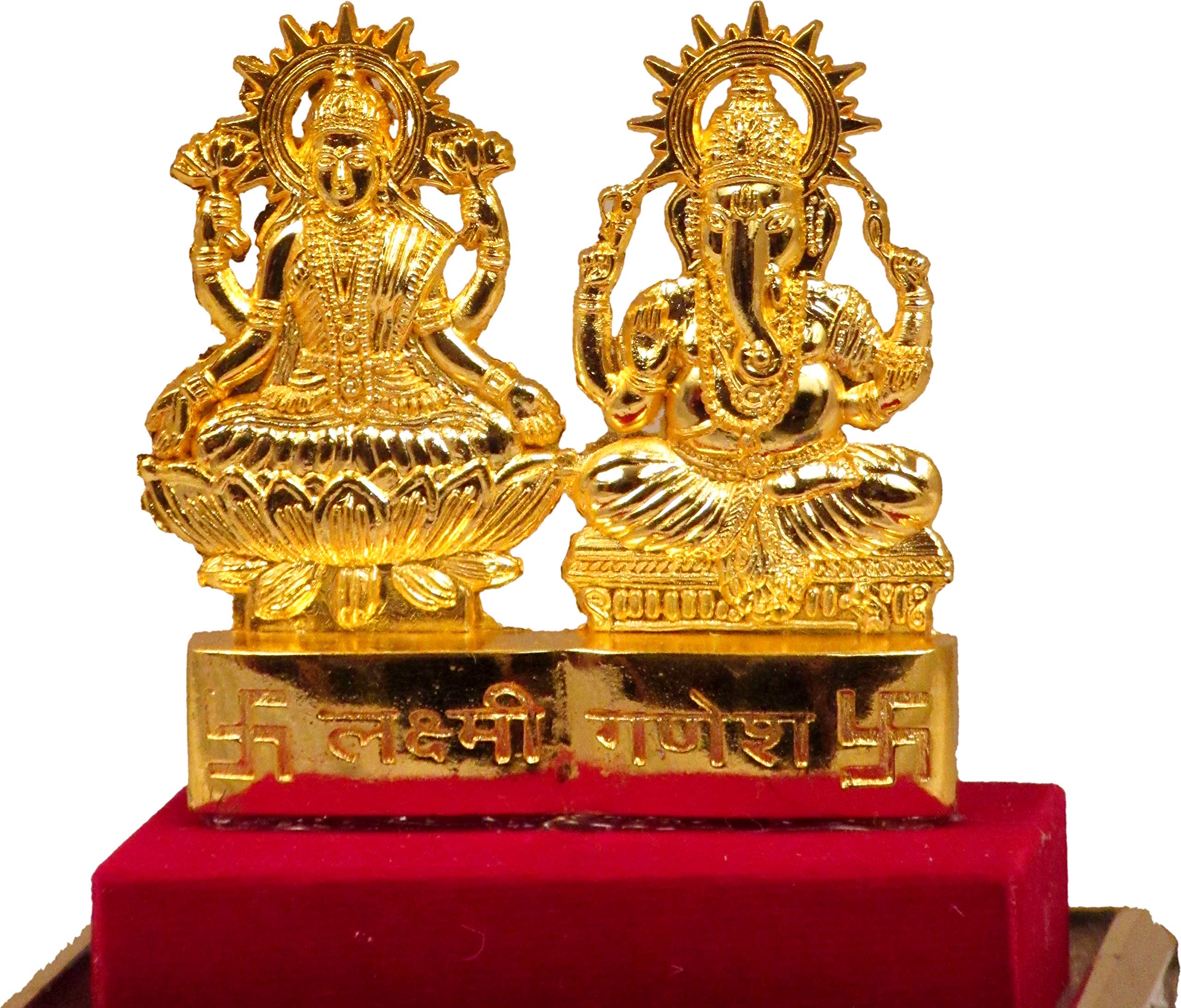 Suninow Metal laxmi Ganesh Idol | Diwali puja samagri kit | Diwali Products | Diwali Pooja kit with Laxmi Ganesh Yantra
