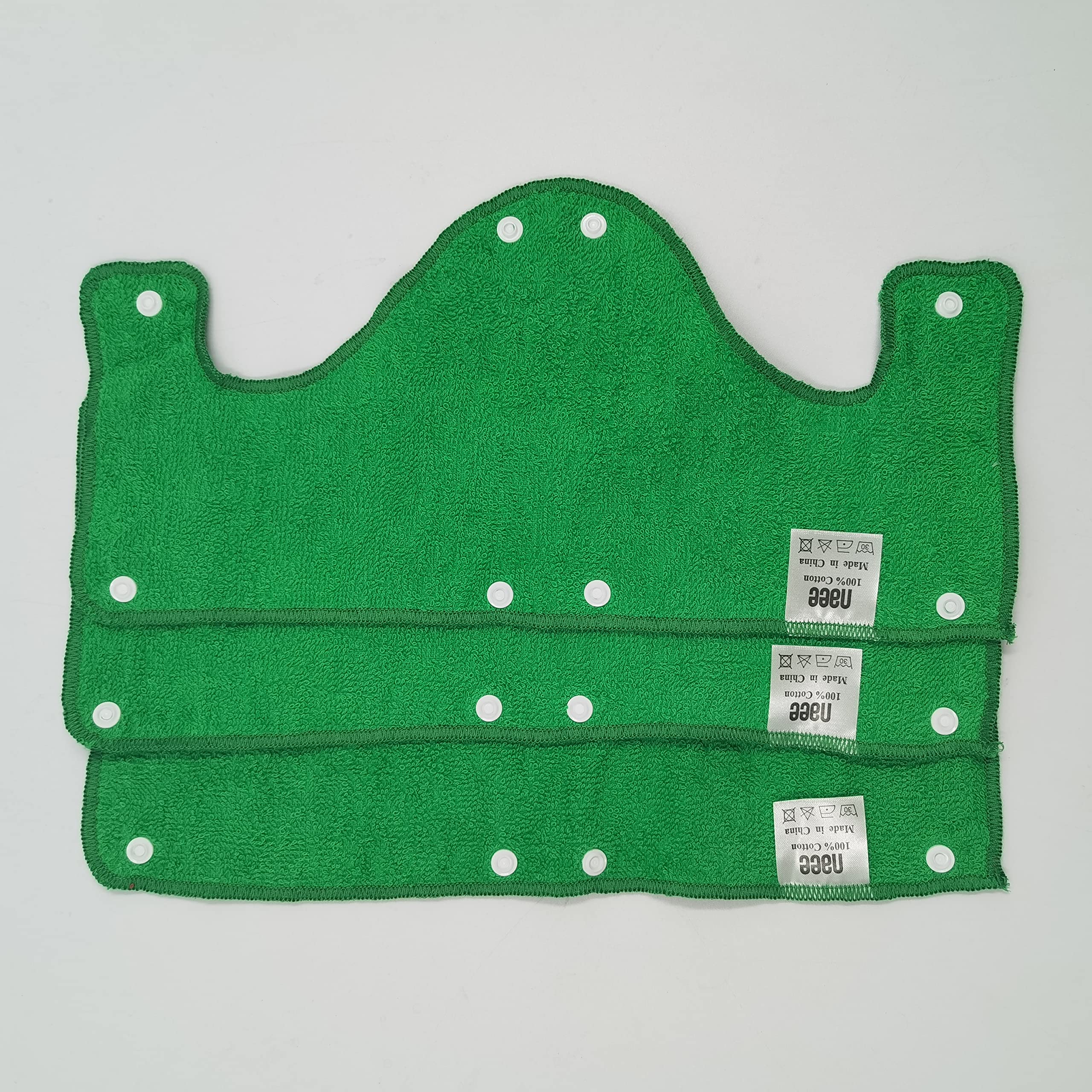 Big Green Hard Hat - Fascia per il sudore, riutilizzabile, lavabile, in spugna di cotone, con chiusura a scatto, 6 pezzi per confezione