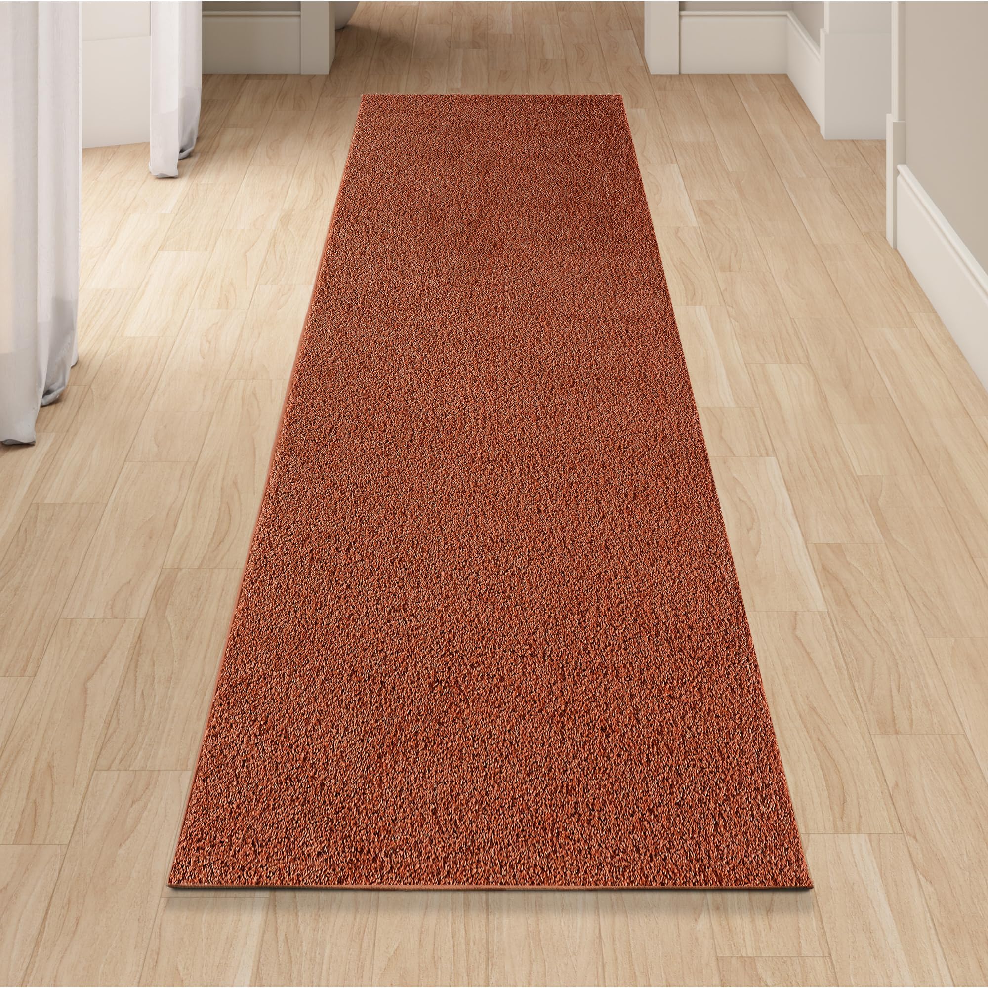 homeart Area Rug - Super Soft Shaggy Rugs For The Living Rooms, Bedrooms And Kitchen - Modern, Easy To Clean Carpet - 80x300 cm, Terra โ image 1