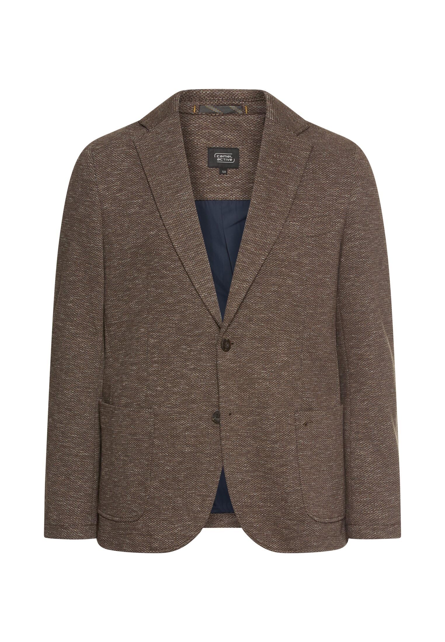 Blazer décontracté camel active beige fini les vestes rigides taille 50 - 8