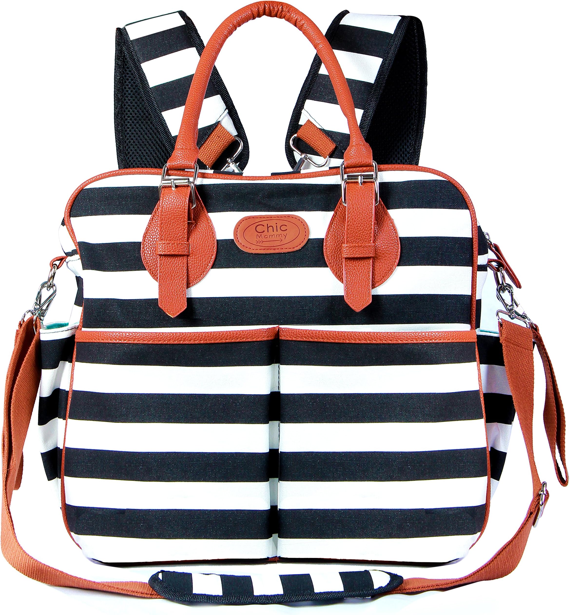 New Arrival for Holiday Season 2018 Chic Mommy Baby Backpack Diaper Bag for Girls - XL Convertible Designer Tote - Messenger - Stroller Organizer New Born Bags (2018-model)