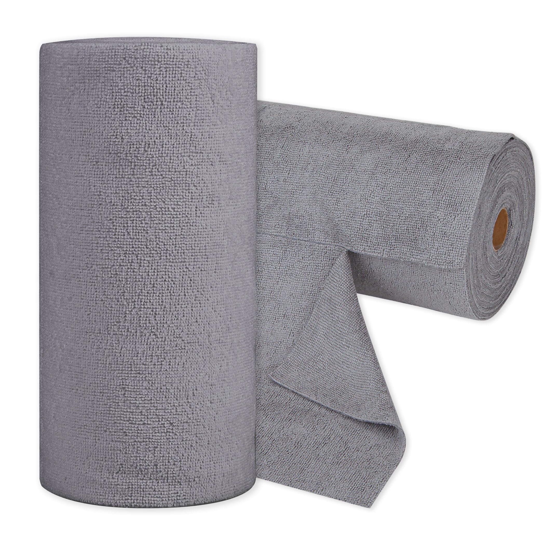 CARTMAN 60 Pack Microfiber Cleaning Cloth Reusable Tear Away Towels Roll 12x12 Multi-Purpose Microfiber Towels Cleaning Lint Free