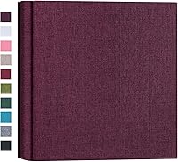 Vista 8 de Mublalbum Álbum de Fotos Pequeño 4x6 200 Fotos Cubierta de Lino Libro de Fotos con Bolsillos Horizontales para Familia, Boda, Bebé y Aniversario