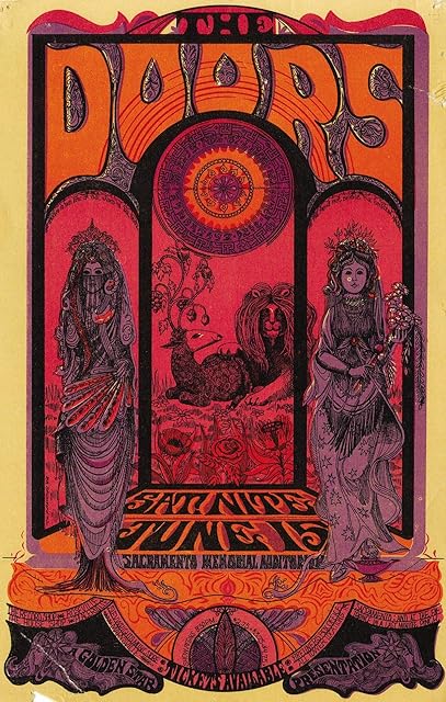 ELITEPRINT VINTAGE BAND THE DOORS Rock & Roll Concert Gig Advertisement A3 POSTER ON 250GSM PRINT MATERIAL WALL ART REPRODUCTION
