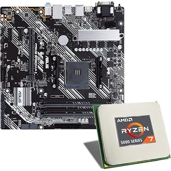 Mainboard Bundle AMD Ryzen 7 5700X 8x3400 MHz ASUS Prime B450M-K II 1x M.2 Port 6X SATA 6Gb/s USB 3.2 Gen2 Tuning Kit CSL PC Aufr stkit