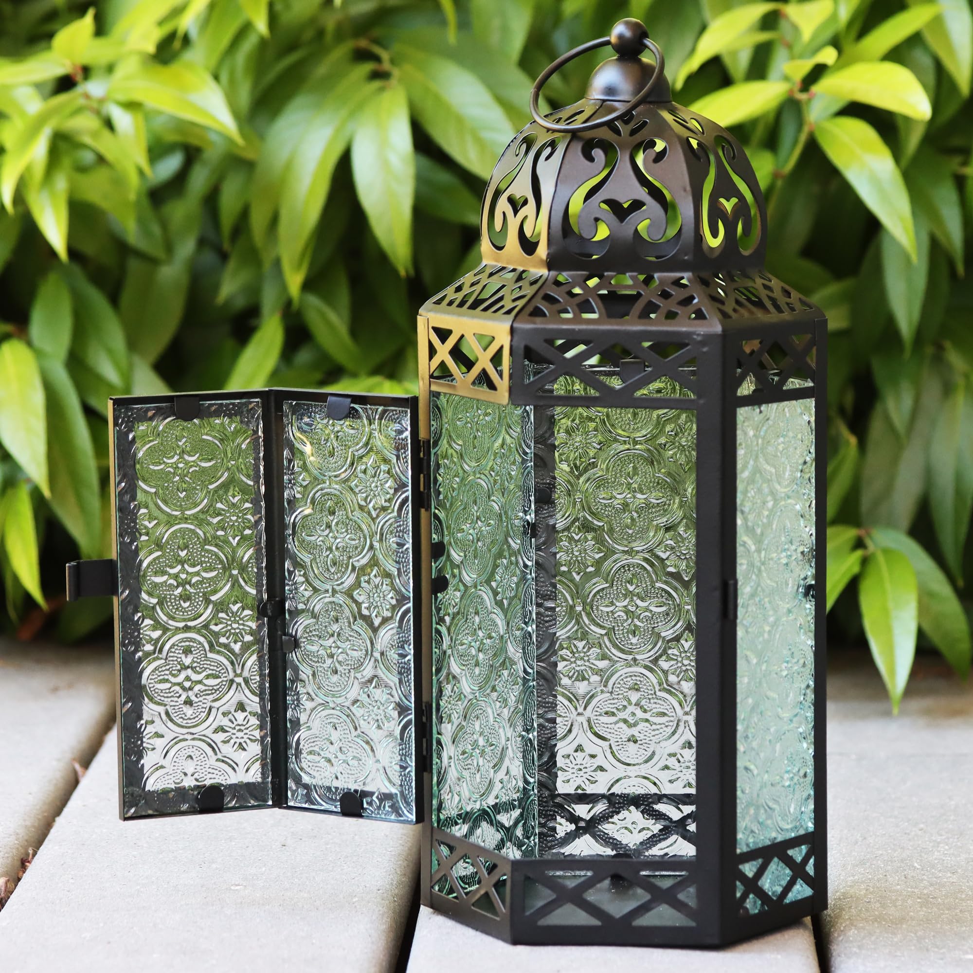 VELA LANTERNS 10.5" Moroccan Lamp Lantern Decorative Candle