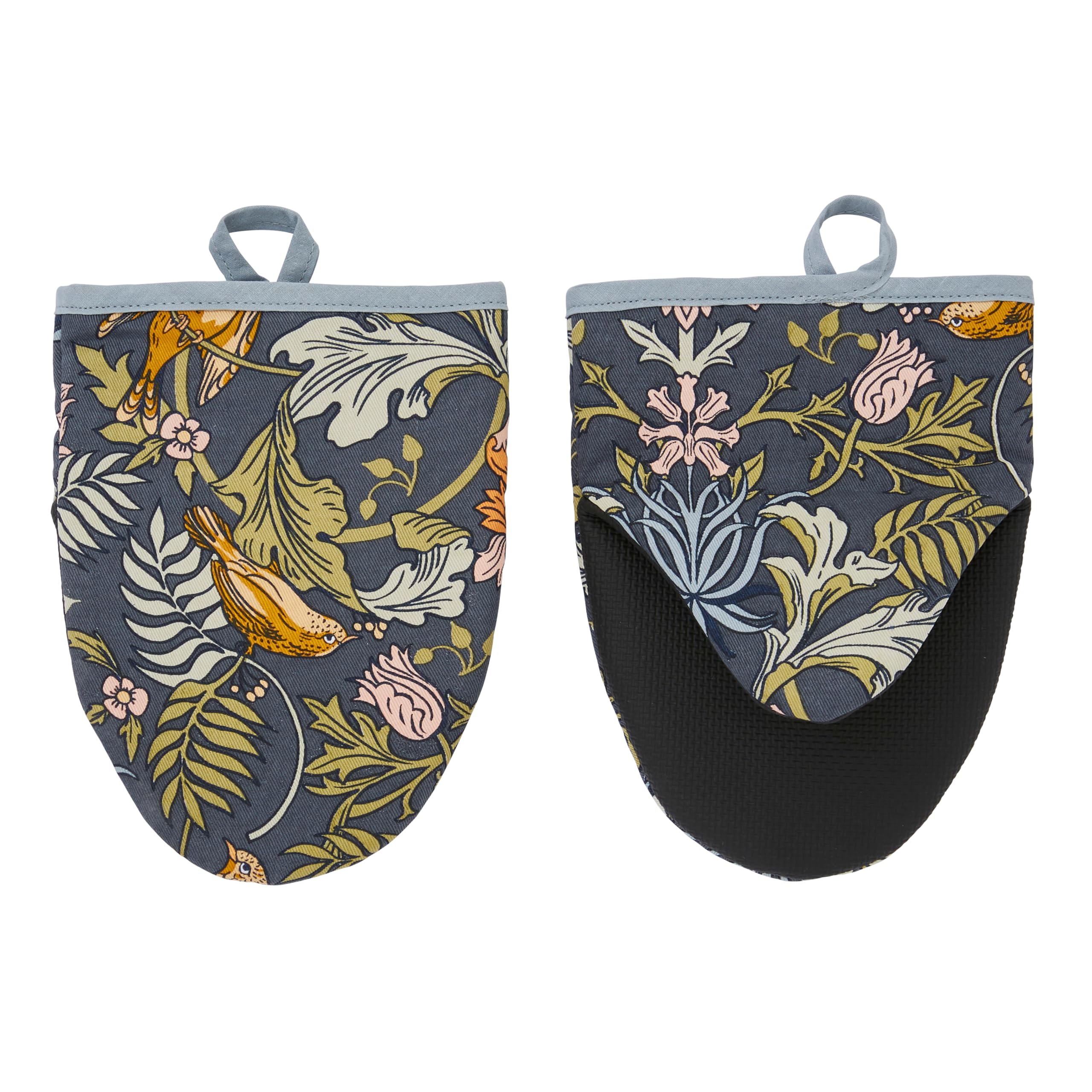 Ulster Weavers Finch & Flower Micro Mitts - Navy