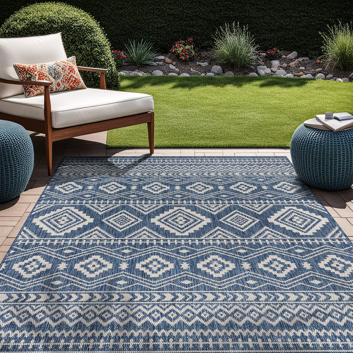 Transform Your Space: Beverly Rug Waikiki Boho 5x7 for Indoor & Outdoor Chic!