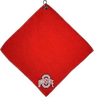 Team Golf NCAA Ohio State Buckeyes Microfiber Golf Towel, 15x15 (Multicolor)