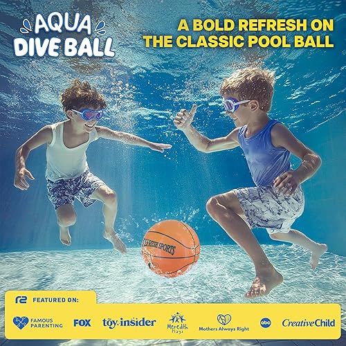 Miniatura 2 de Aqua Dive - Pelota de baloncesto para piscina Los mejores juguetes de piscina de agua para niños de todas las edades Regate y pase bajo el agua