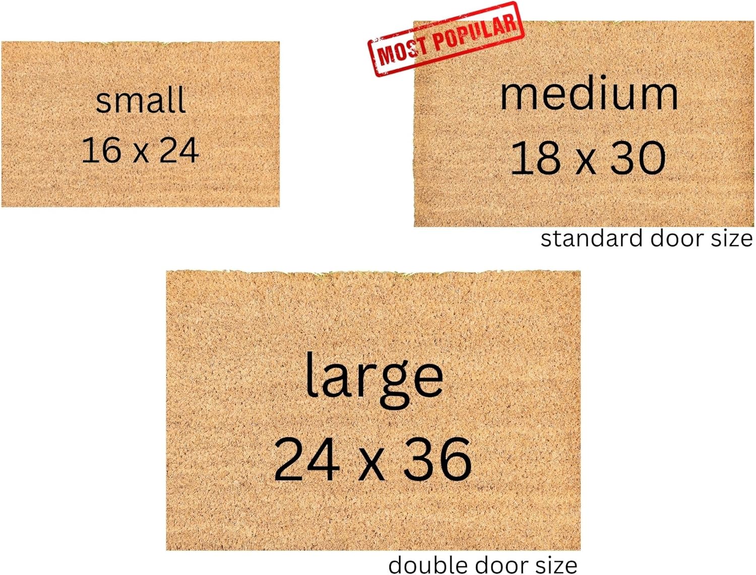 Aviara Personalized Welcome Doormat with Family Name - 9 Custom Designs | Housewarming Gift | Indoor Outdoor Entrance Mat with Anti-Slip Backing | Customized Door Mat for Home Decor