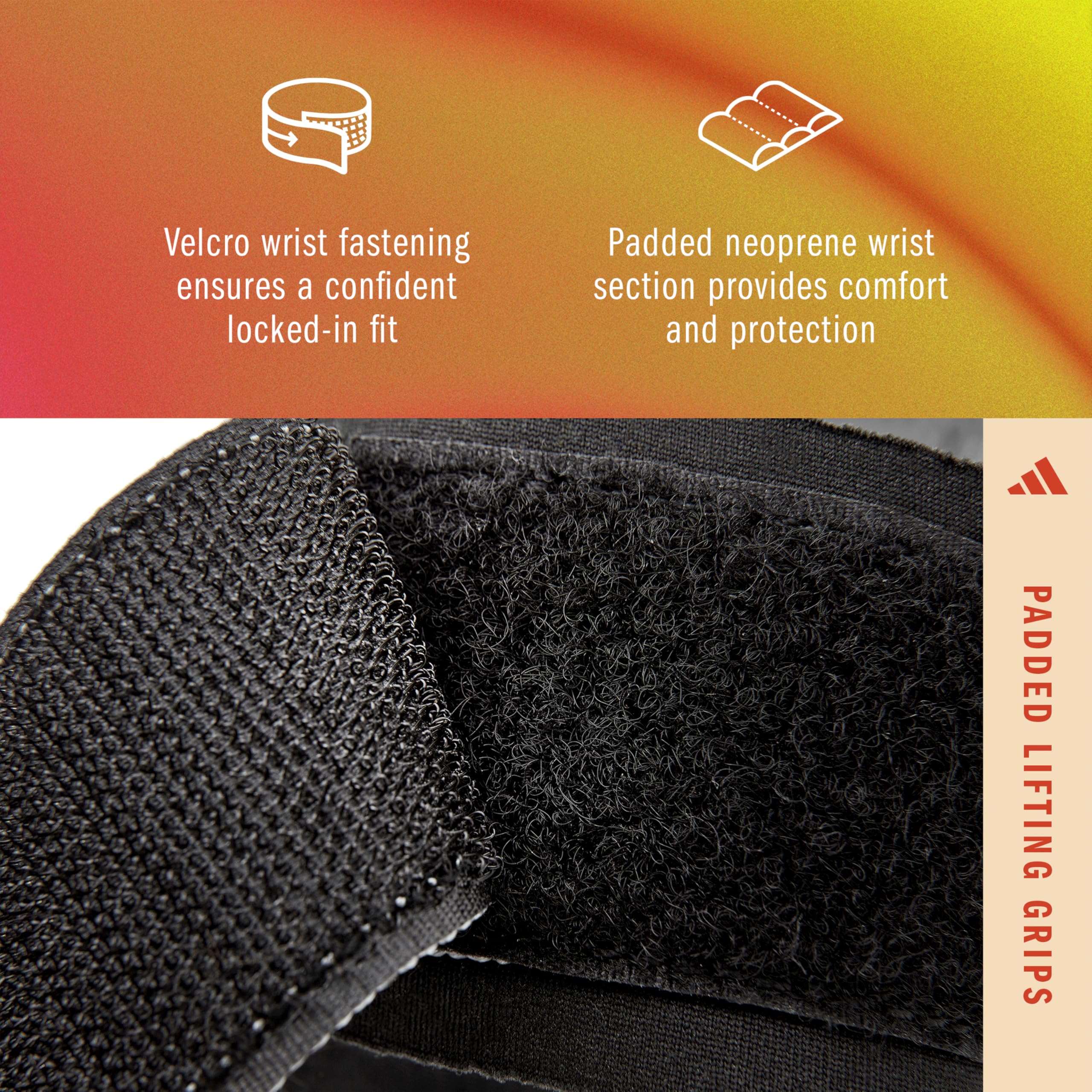 Adidas Cinghie di sollevamento imbottite L-XL