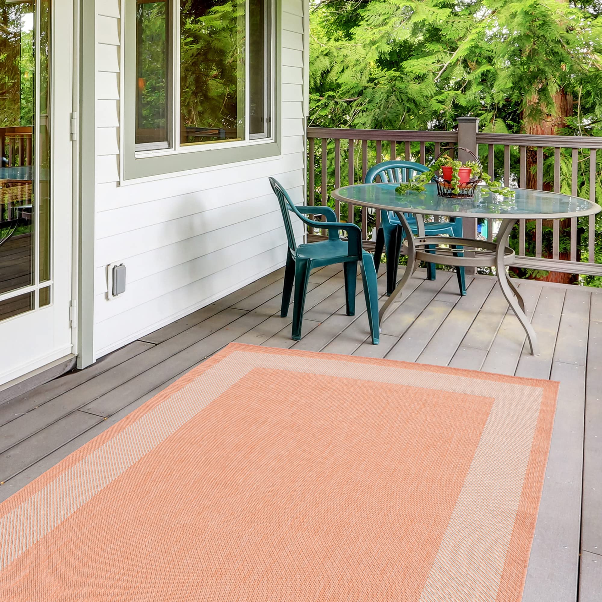THE RUGS Outdoor Rug – Weather & UV Resistant Outdoor/Indoor Area Rugs - Durable Rugs for Patio, Deck, Garden, Kitchen, Bathroom or Living Room - Beige, 80 x 150 cm — view 11