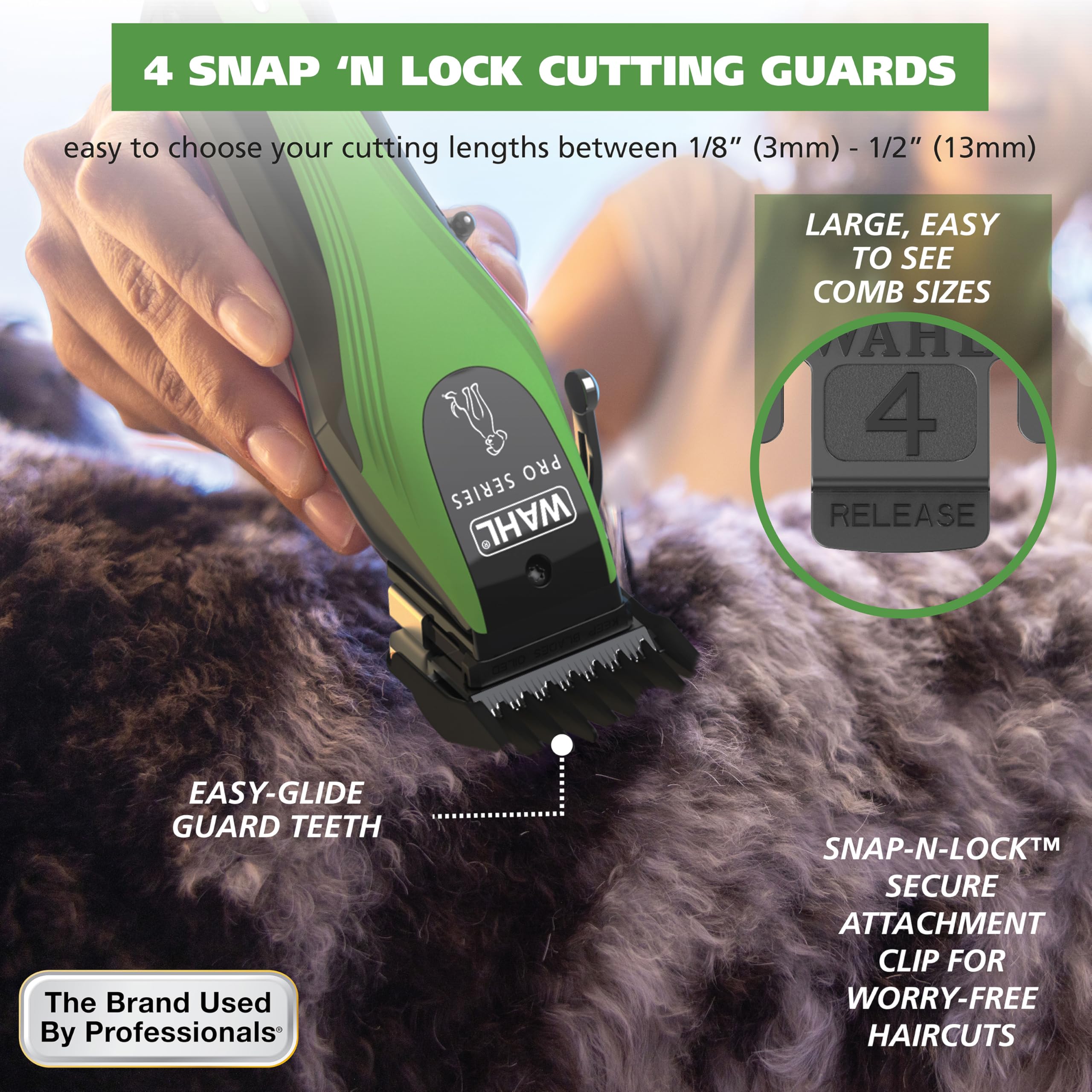 Wahl Pro Series 3025854 - Kit per la toelettatura del cane, senza fili, agli ioni di litio, ricaricabile, per cappotti spessi, modello 3025854