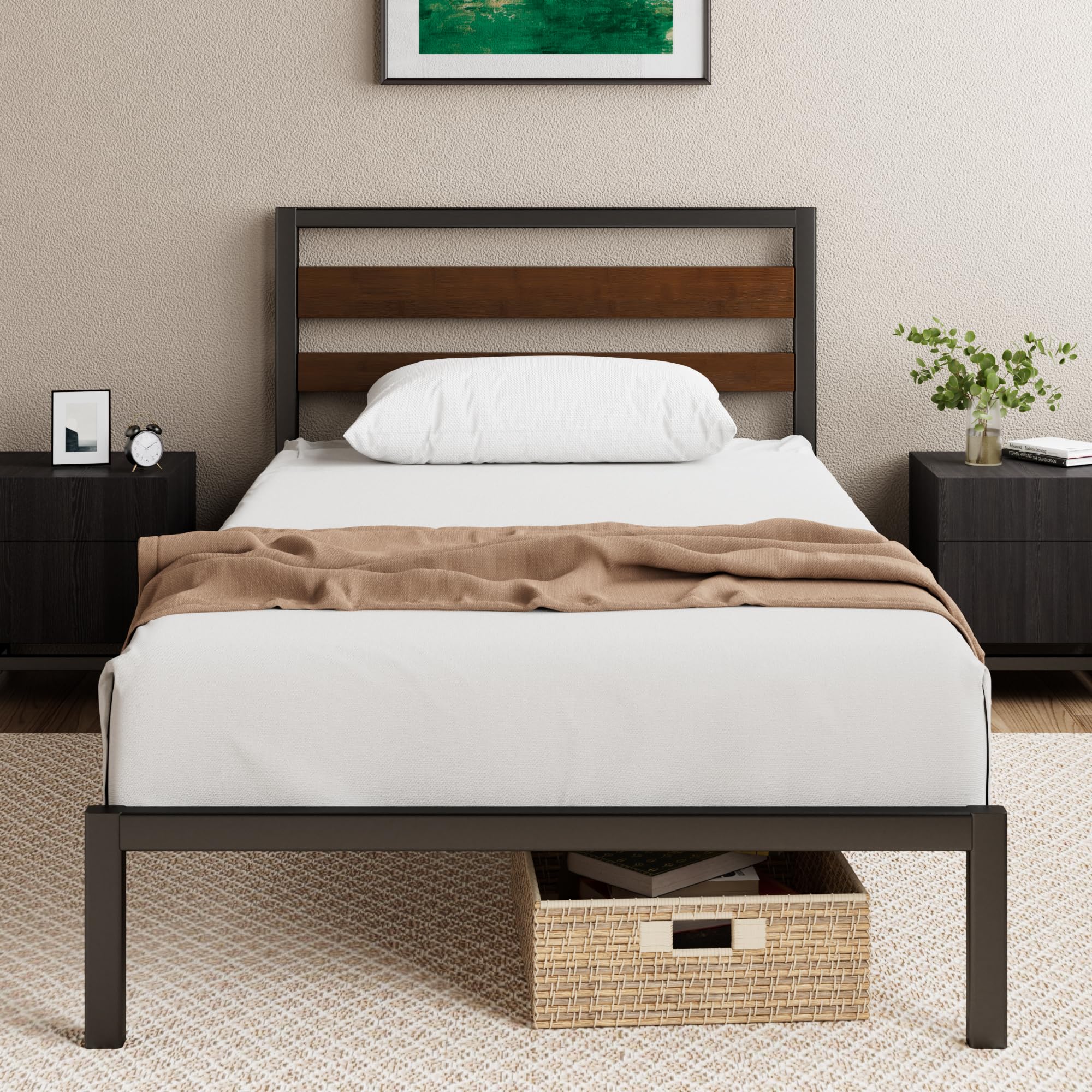 Assembled Zinus Kai Bed Frame