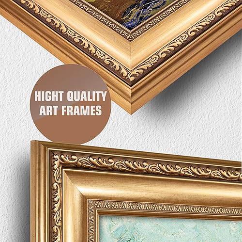 Miniatura 75 de A&T ARTWORK The Starry Night de Vincent Van Gogh. Tamaño del marco: 36 x 30 pulgadas, tamaño de la imagen: 30 x 24 pulgadas, reproducciones clásicas