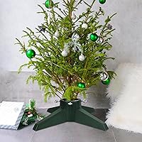 Vista 5 de FORUP - Soporte para árbol de Navidad, base para árbol de Navidad, soporte para árbol de Navidad para árboles reales, verde