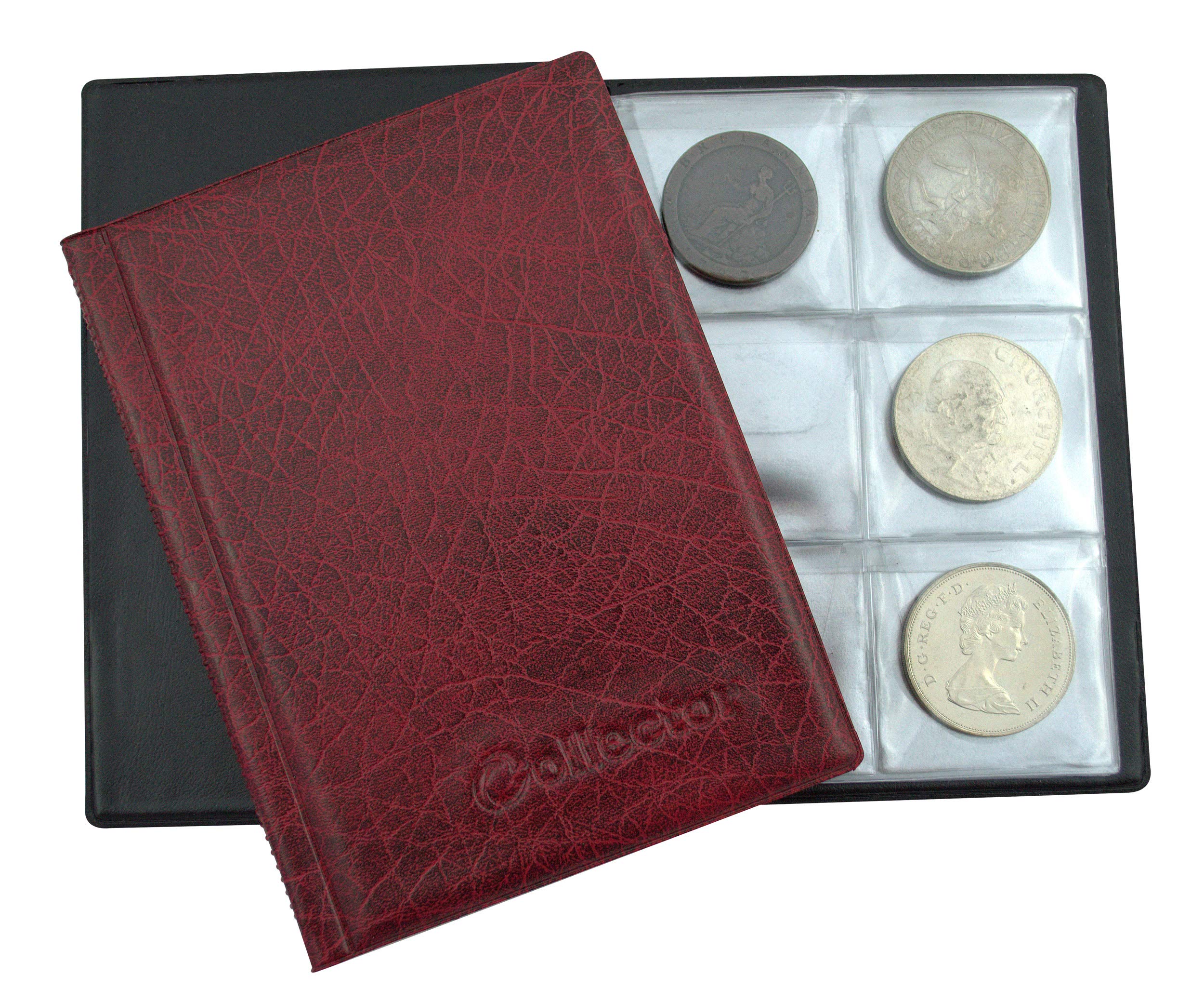 COLLECTOR Classeur pour 48 Grandes Pièces – Compatible avec Crown, 5 Pound, 5€, 10€, 20€, 25€, 30€ et 50€ (Diamètre 30-45 mm) (VERT COLLECTOR Classeur pour 48 Grandes Pièces – Compatible avec Crown, 5 Pound, 5€, 10€, 20€, 25€, 30€ et 50€ (Diamètre 30-45 mm) (VERT