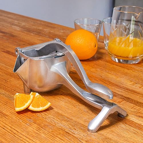Miniatura 5 de Manual Citrus Juicer Hand Press - Exprimidor de limón de metal grande de 6.4oz para pomelo naranja y lima Más