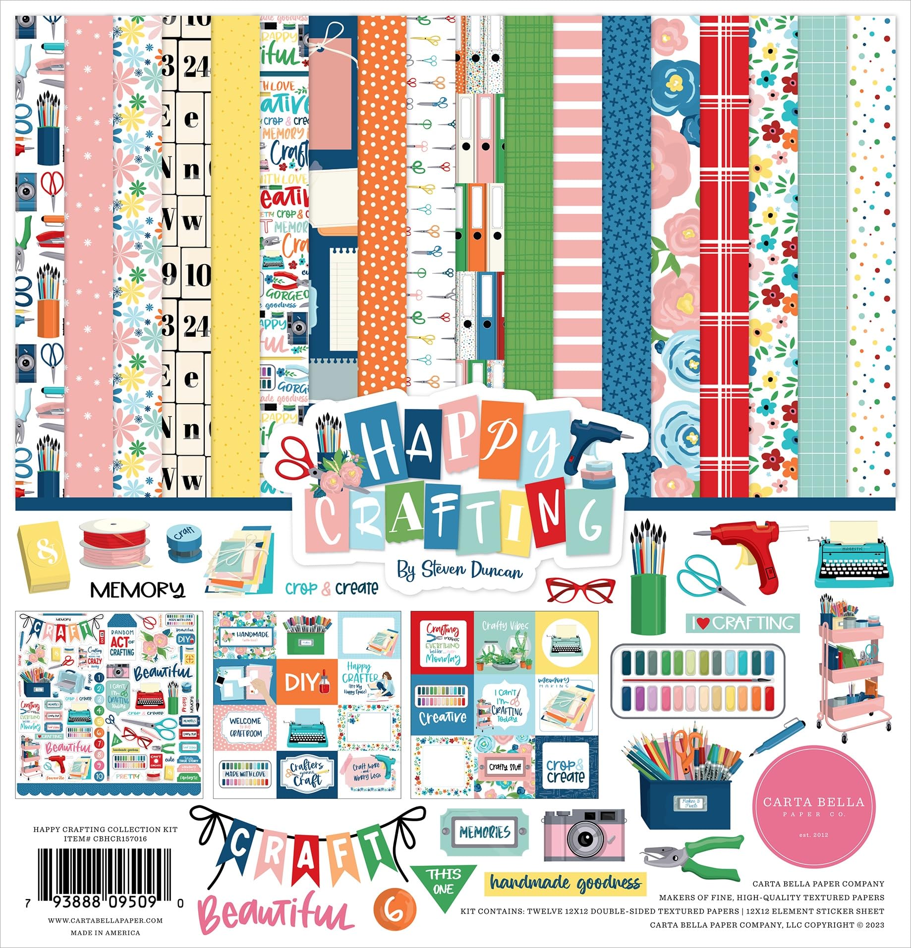 Carta Bella Collection Kit 12"X12"-Happy Crafting