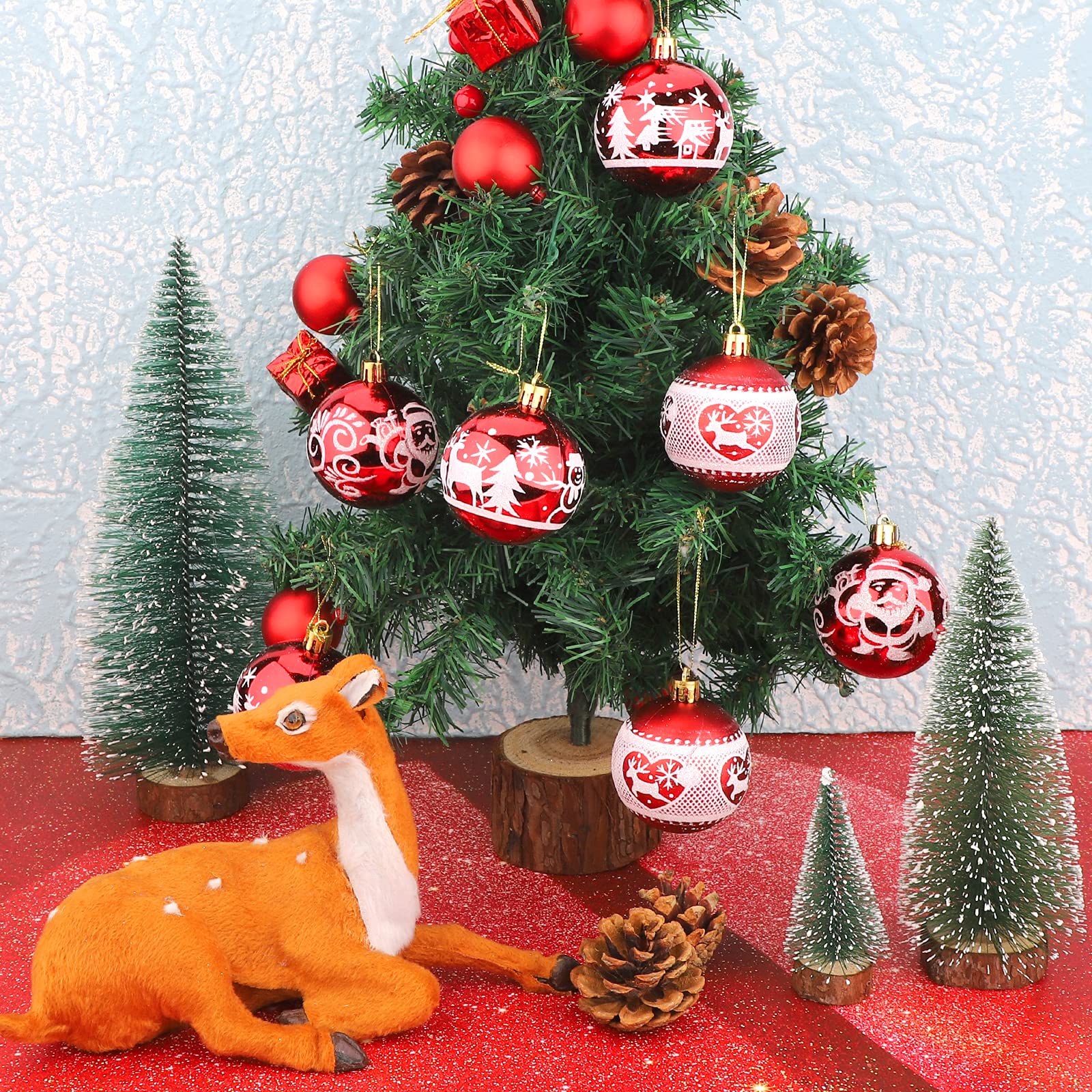 9 pz Palline di Natale 60mm Palline di Natale Ornamenti