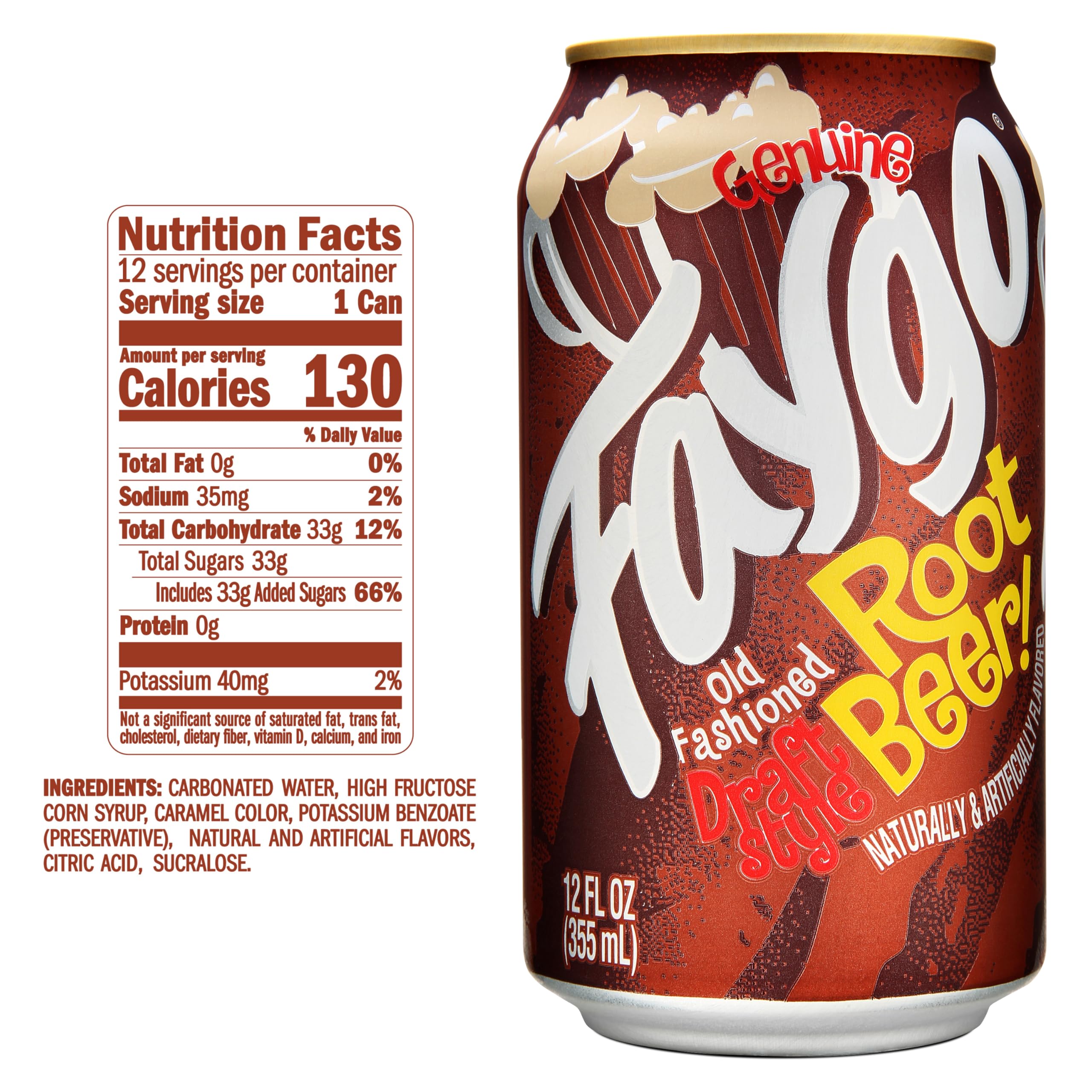 Faygo Root Beer | 12-Pack of 12oz Cans | Old-Fashioned Root Beer Taste | Rich & Creamy | Caffeine-Free Classic