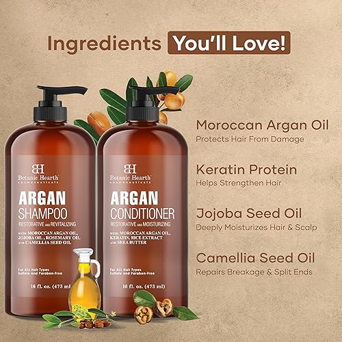 Miniatura 9 de Botanic Hearth Champú y acondicionador para cabello rizado  Para cabello rizado  Desenreda, define y mejora los rizos  Con aceite de jojoba y