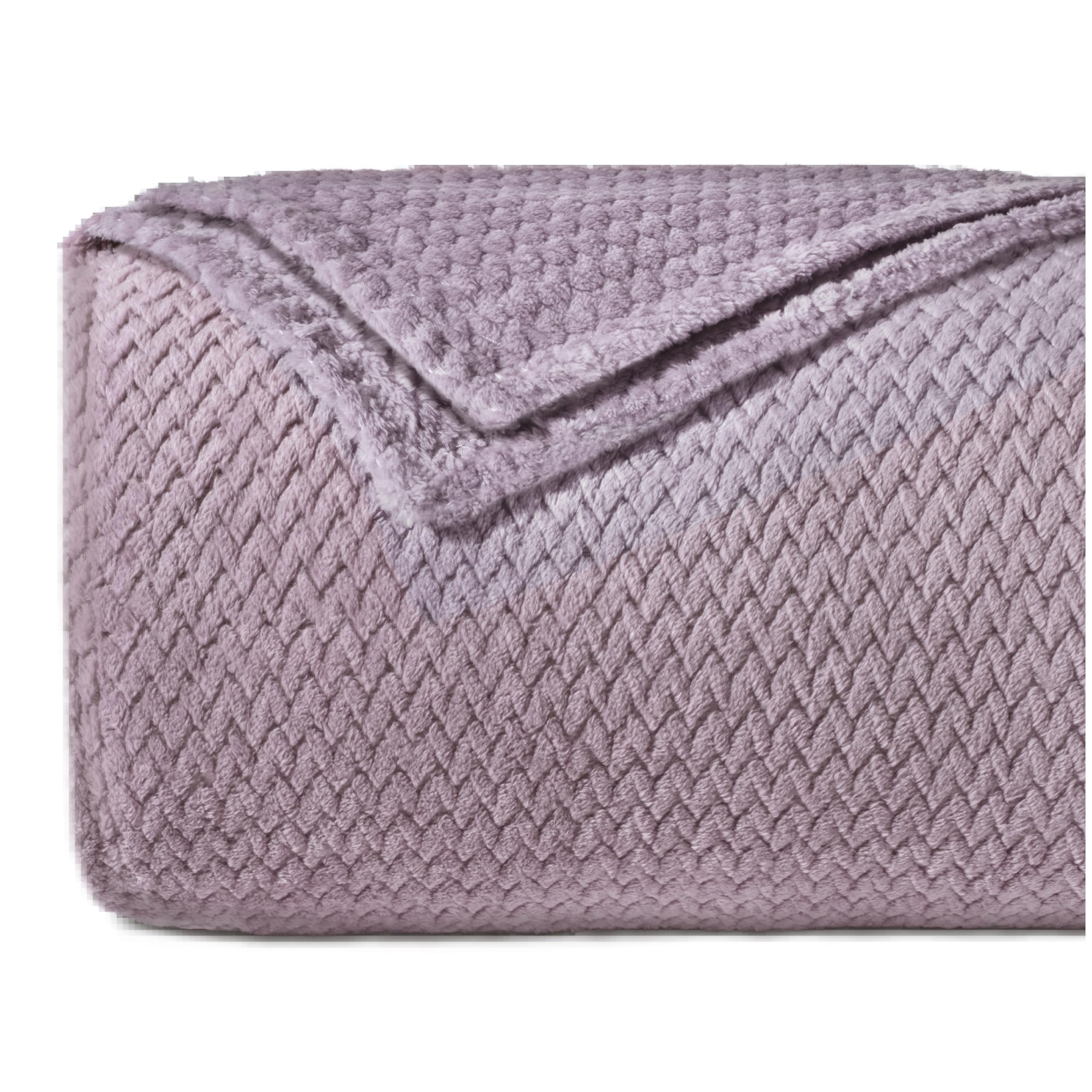 Dreamzie Manta Sofa con Patrón de Chevrón y Tacto Suave 150 x 200 cm - Rosa Claro - Mantas para Sofa de Microfibra 100% Poliéster 260gsm, Manta Calentita