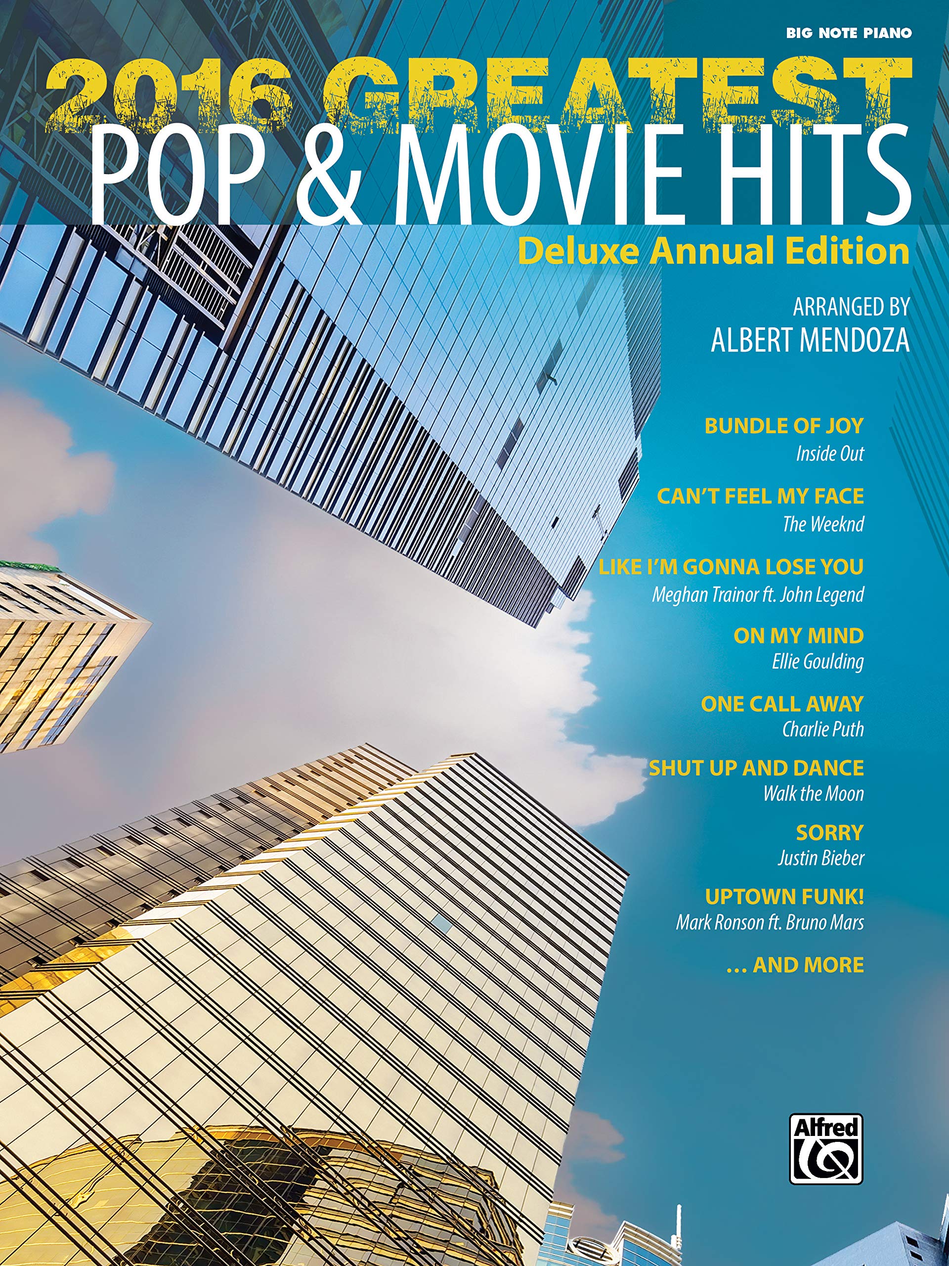 Greatest Pop & Movie Hits 2016: Big Note Piano