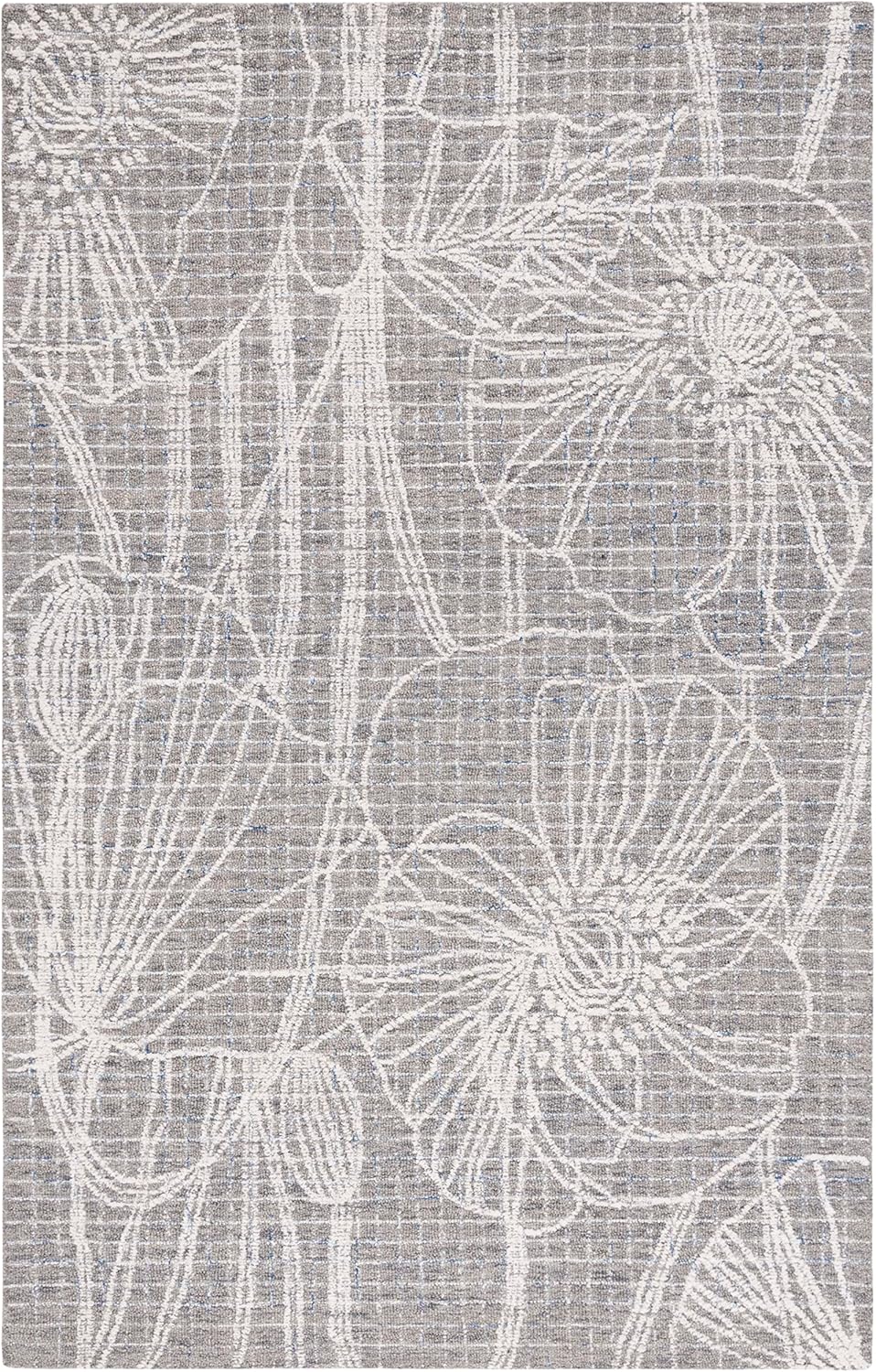Ivory and Beige Hand-Tufted Wool Area Rug