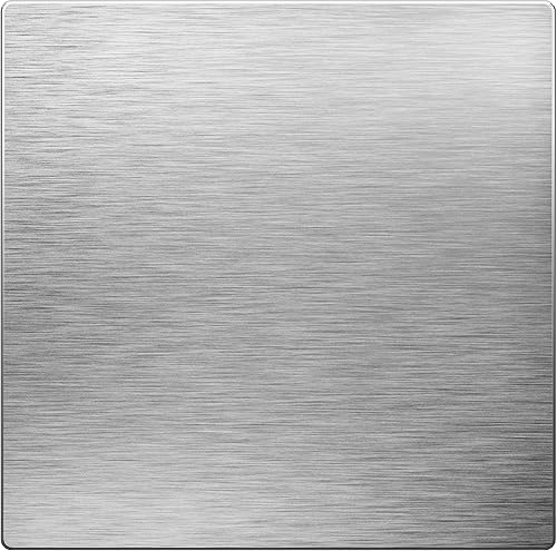LIDER Placa de Pared de Metal Doble Lisa, Resistente a la Temperatura e Impacto, Acero Inoxidable 304, Cubierta sin Tornillos, Actualización de