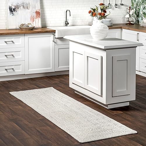 nuLOOM Rowan alfombra de área para interiores y exteriores, 6 x 9 pulgadas, marfil