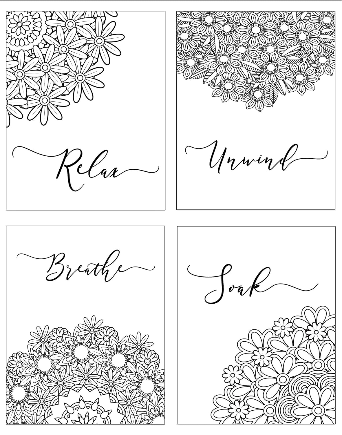 Bath Wall Art Set Master and Guest Bathroom Decor