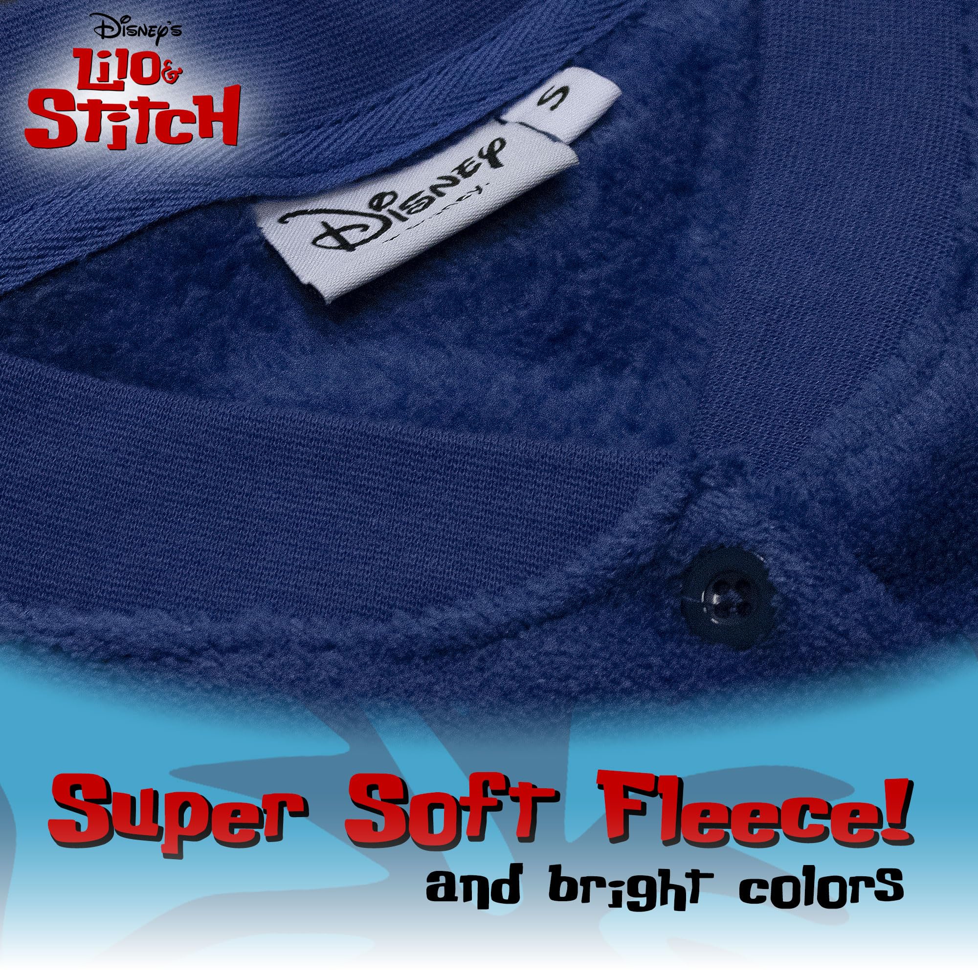 Disney Lilo und Stitch Schlafanzug für Damen, Mädchen, lang, Winter, aus Fleece, 7012