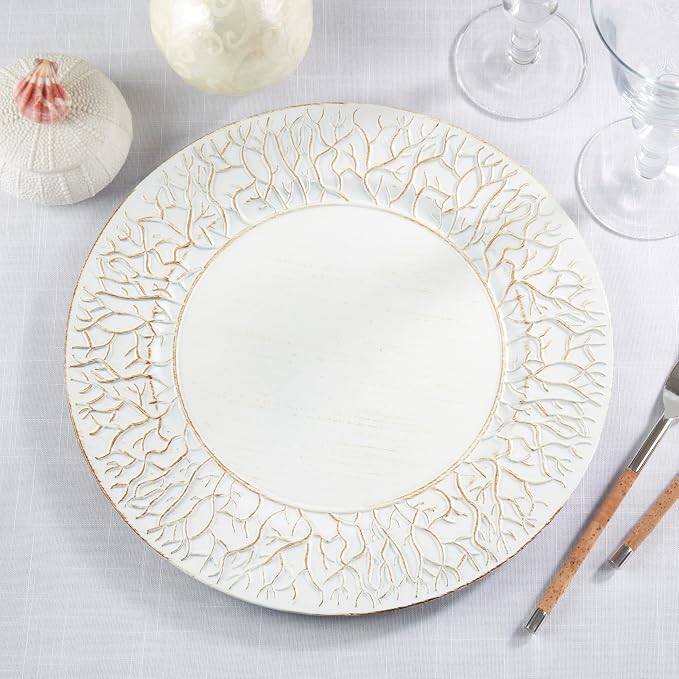 Plato de carga con diseño de rama, set de 4 miniatura 2