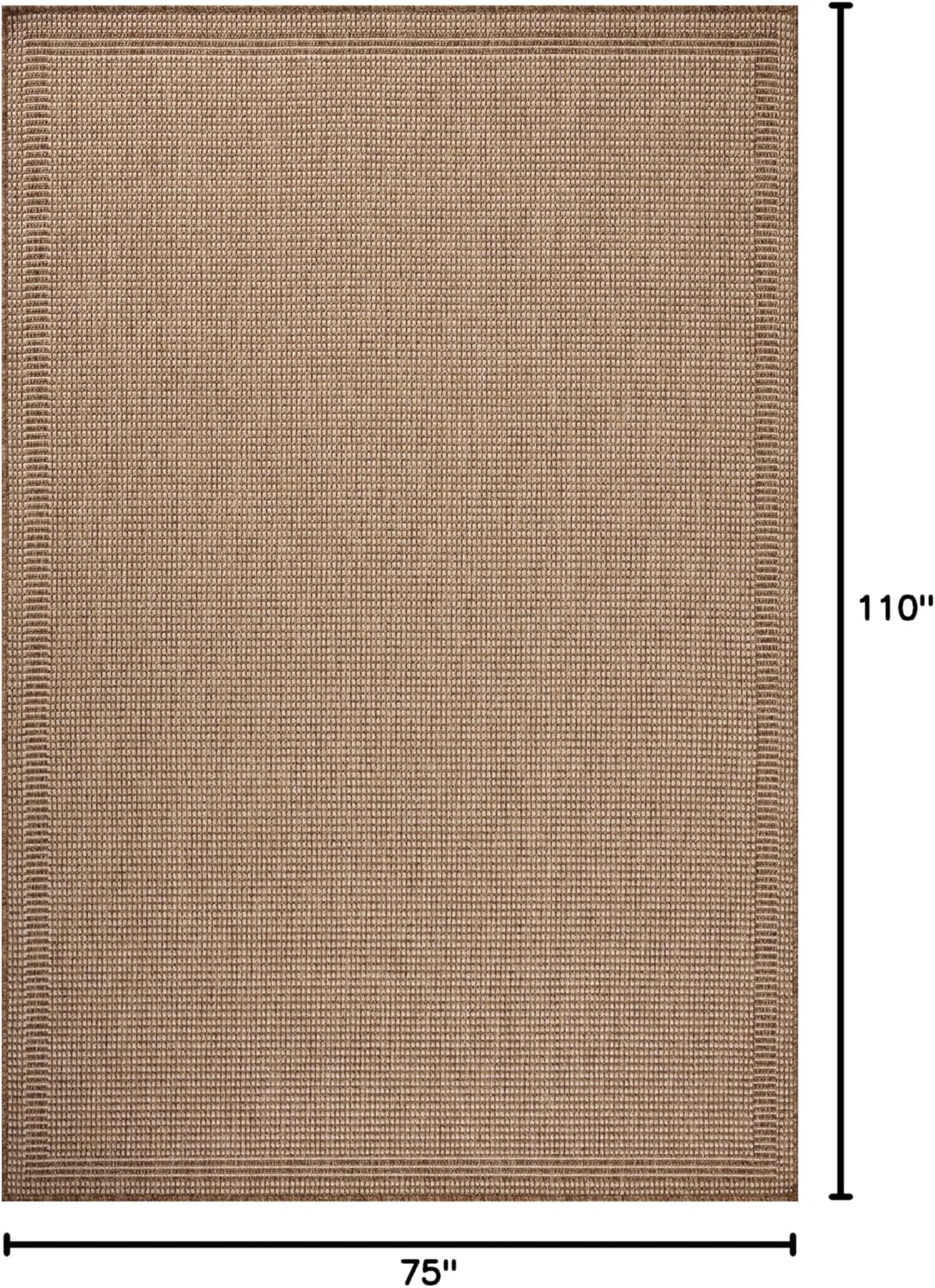 Loloi Merrick Collection MER-03 Natural/Oatmeal 6'-3" x 9'-2" Area Rug