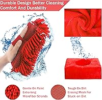 Vista 4 de Kit de lavado de autos Kit de limpieza de lavado de autos con pistola de espuma de lavado de autos, esponja de microfibra y toallas, cepillo