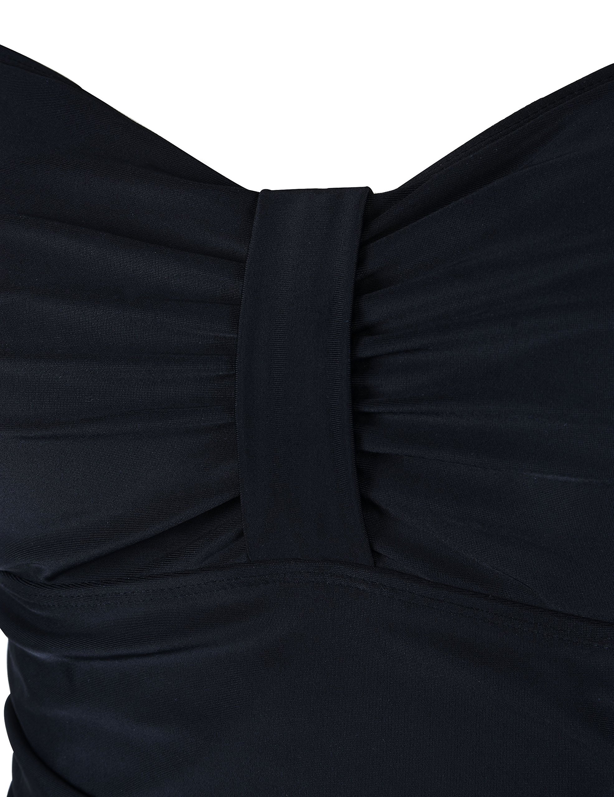 Hilor Costume da Bagno da Donna Anni '50 Anni in Stile retrò, con Ruffle Hem