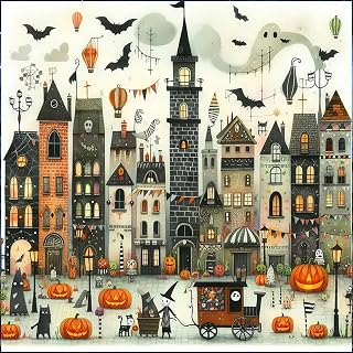 Halloween Diamond Art Kits for Adults,Diamond Painting Kits for Beginner 5D | DIY Diamond Dots Full Drill Crafts for Gem Art Dot Art for Adults Home Wall Decor for Teens 14x14 inch