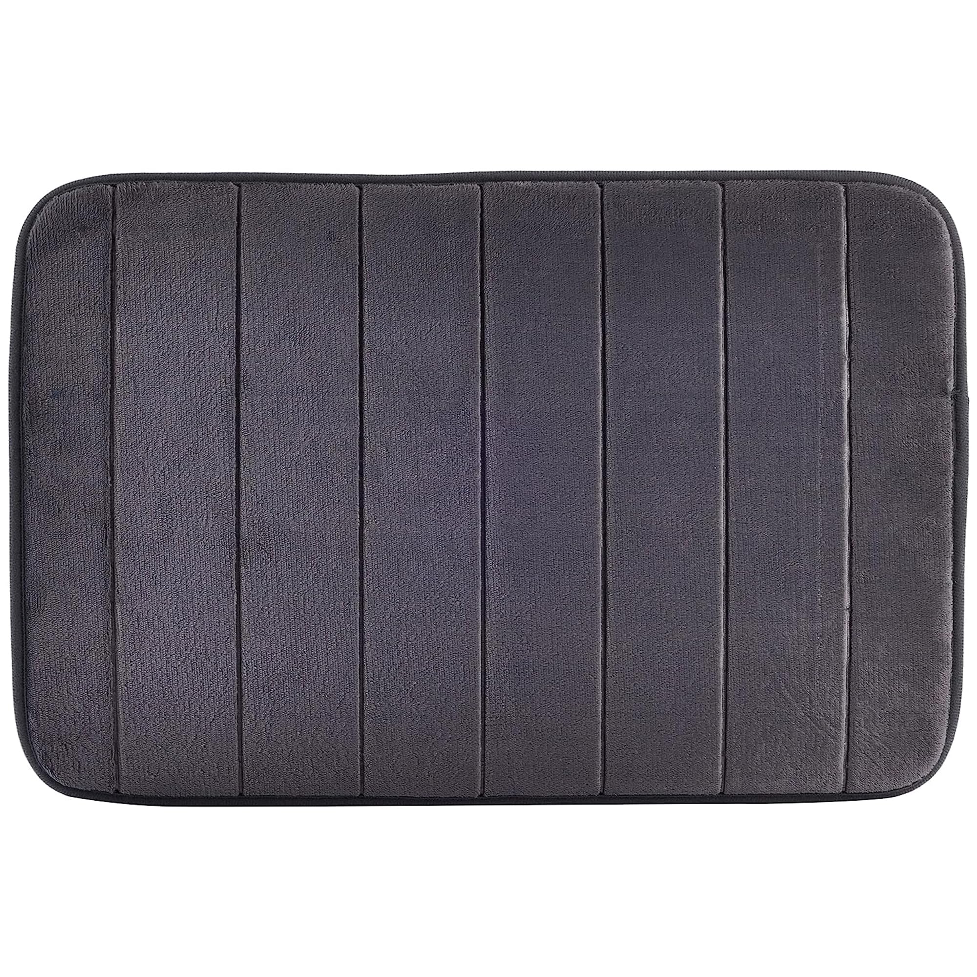 HOMEPRO Better Value for Better Living Tapate Bath Mat Memory Foam Soft Anti-Slip Bath Mat Machine Washable Water Absorbent Soft Foam Mat Non-Slip Absorbent Bathroom Rugs Kitchen Bathroom Floors, Grey