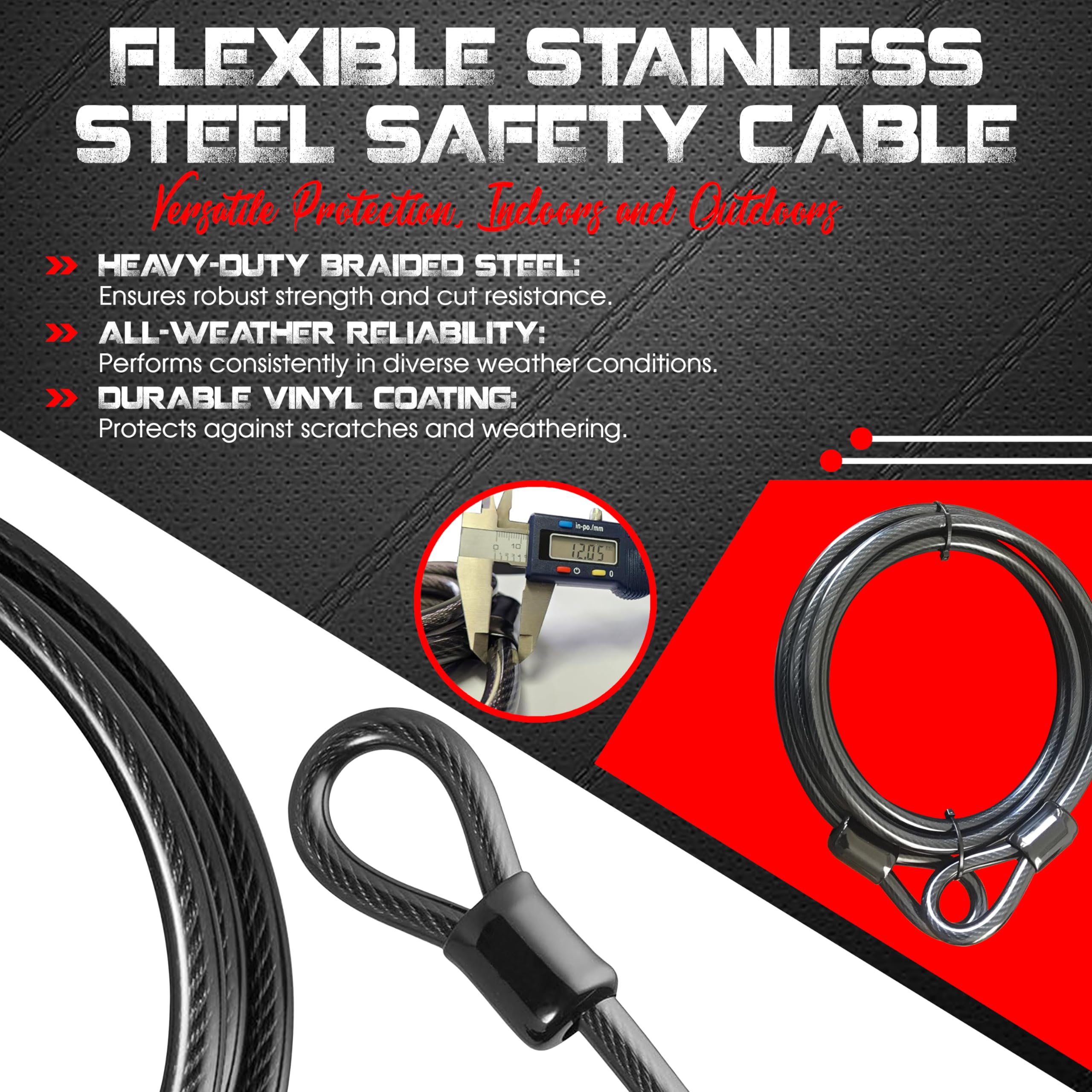 Security Chain Cut Bike Lock Cable Kryptonite Bike Lock Thick Bike