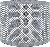 Vista 12 de Royal Designs, Inc. HB-643-10PN-2 - Pantalla de lámpara de tambor poco profundo con diseño de plantilla, níquel pulido, 10 x 10 x 8.5, paquete de 2