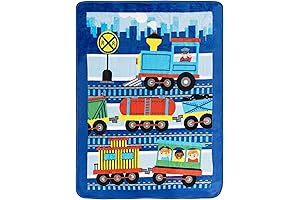 EVERYDAY KIDS Toddler Throw Blanket Featuring Choo Choo Thomas The Train