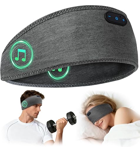 Headband with headphones